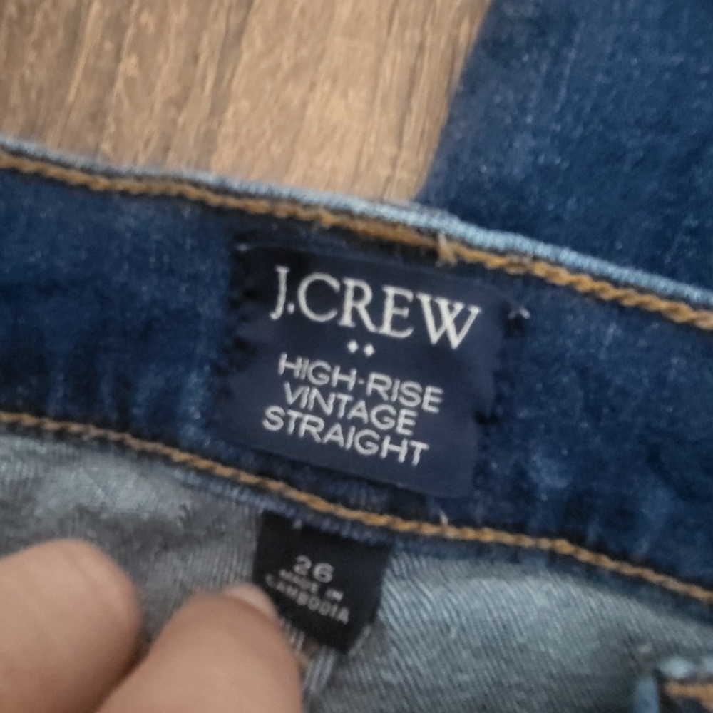 J. Crew High-Rise Vintage Straight Jeans - Blue